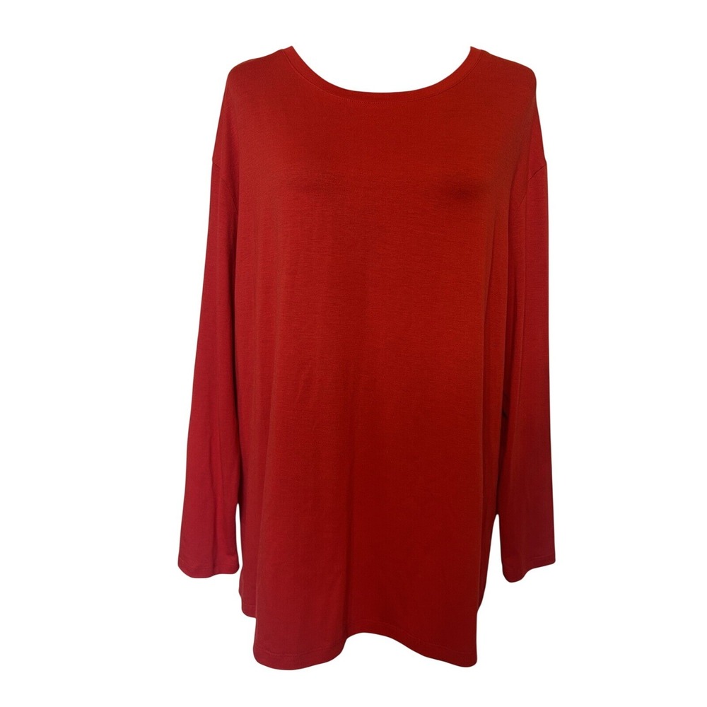 NWT Trendy Queen Red Long Sleeve Shirt Top Size XL
